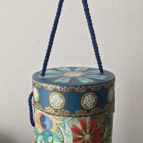 Decorative Peacock Storage Boxes 2pc. Set - Picture 3 of 13